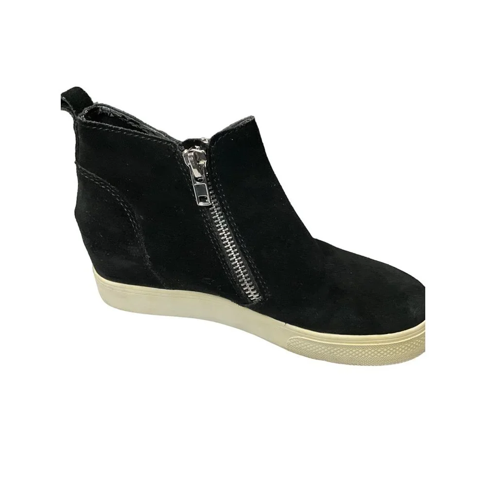 Steve Madden Black Ankle Boots double‎ zipper